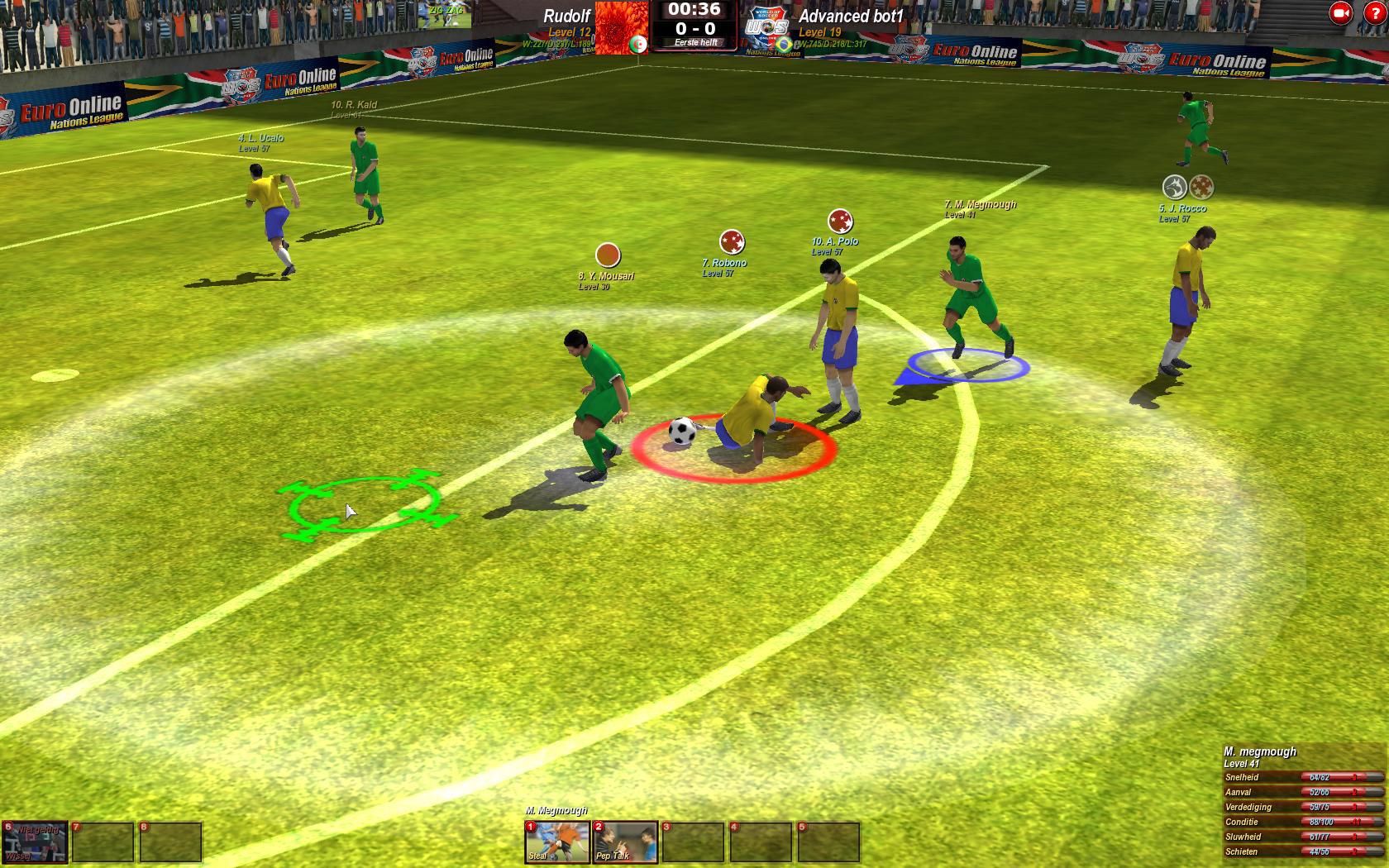 Classic World of Soccer match screenshot