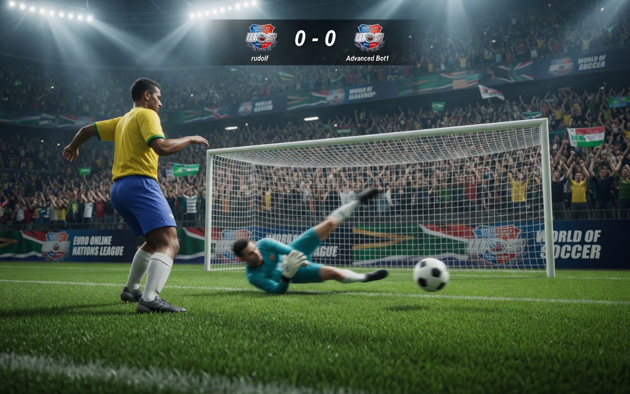 UE5 goalmouth moment with diving keeper